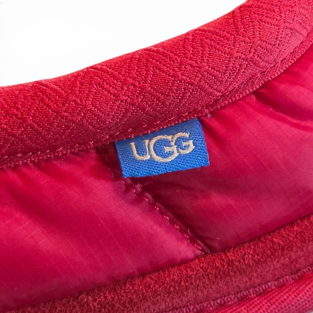 UGG Tasman LTA Red Quilted Puffer Slippers 3M Thinsulate Mens Size 11 SN 1127735